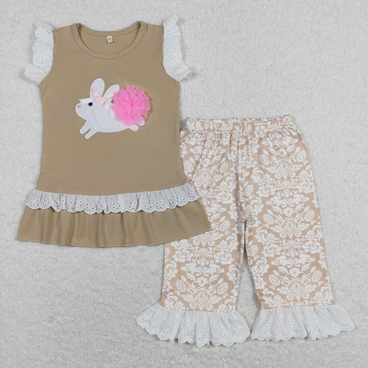 B17-1 Easter Baby Rabbits Adorable Brown Set