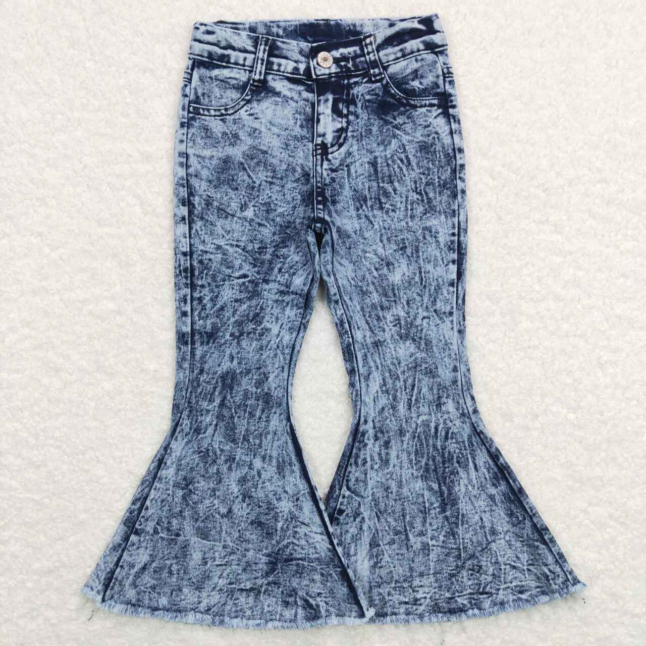 P0008 Blue Baby Girls Denim Jeans