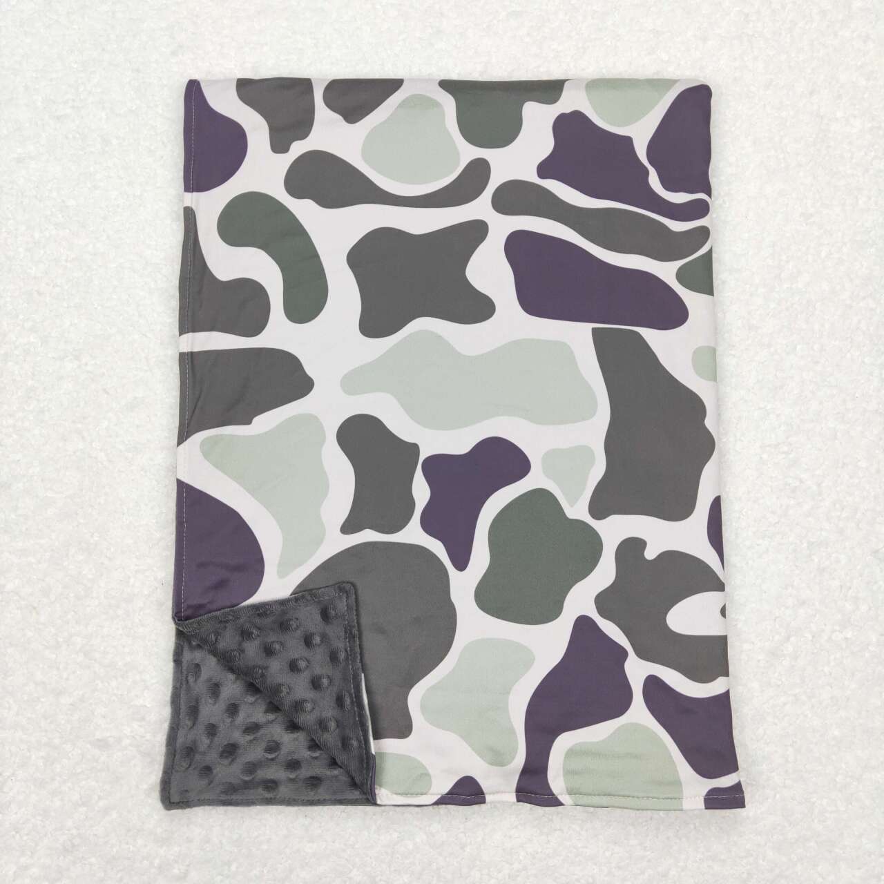 BL0108 Green Camo Print Blanket