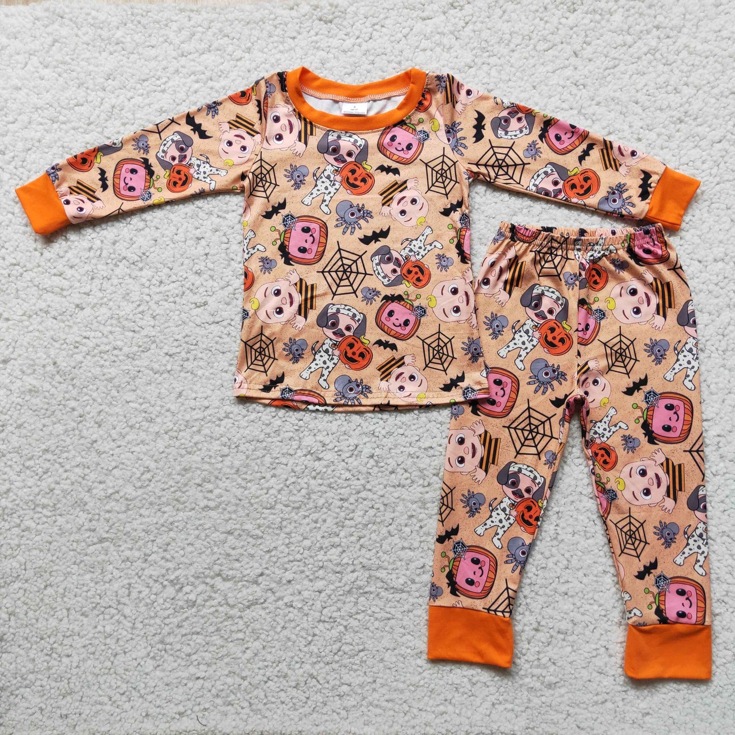 Clearance 6 A10-5 NO MOQ Boys cocomelon Long sleeve pants pajamas set