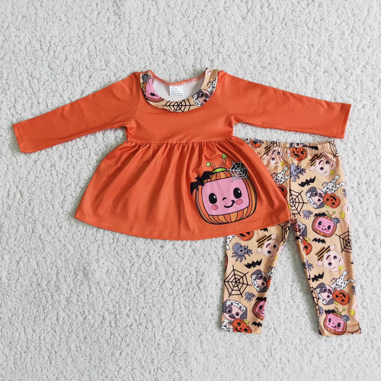 Clearance 6 B4-40 cocomelon Orange long sleeve top and pants set high quality