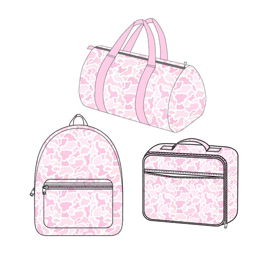 Preorder MOQ 5 pcs each Hunting Camo Pink Kids Matching Bags