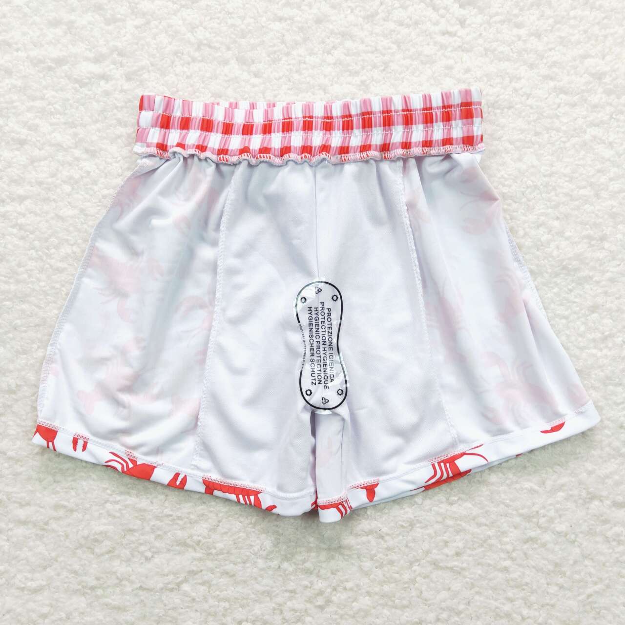 S0202 Red Crayfish Boys Bathing Suits Swimsuits Swimming Trunks