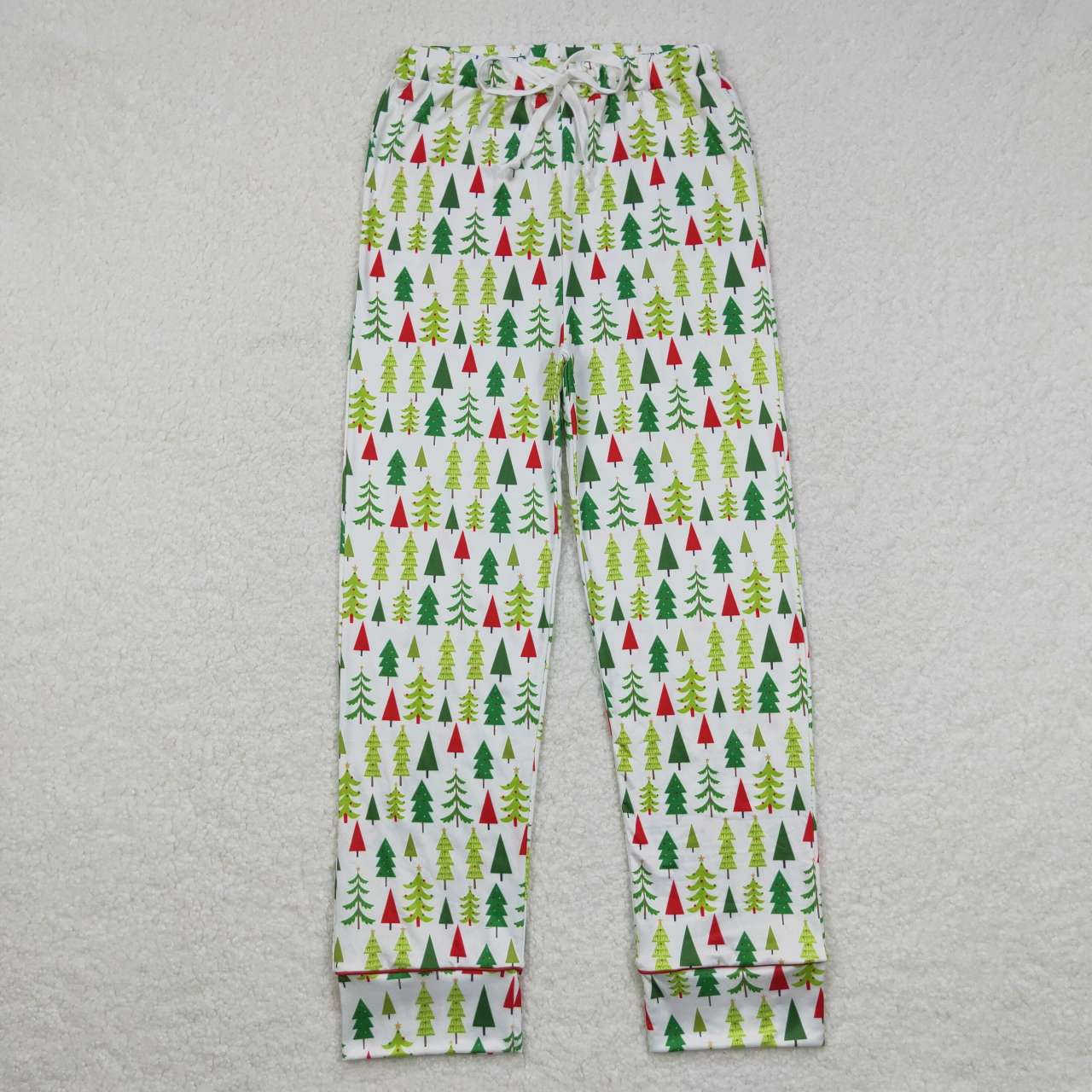 P0279  Adult Christmas Red Green Tree Girls Bell Pants