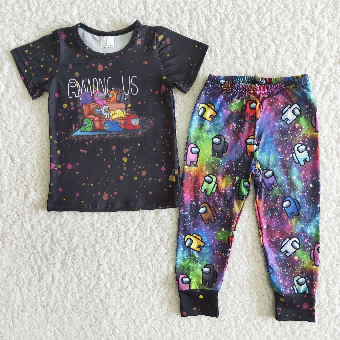 Clearance B4-23 Boys' play cartoons are among us in a tight-fitting set no moq