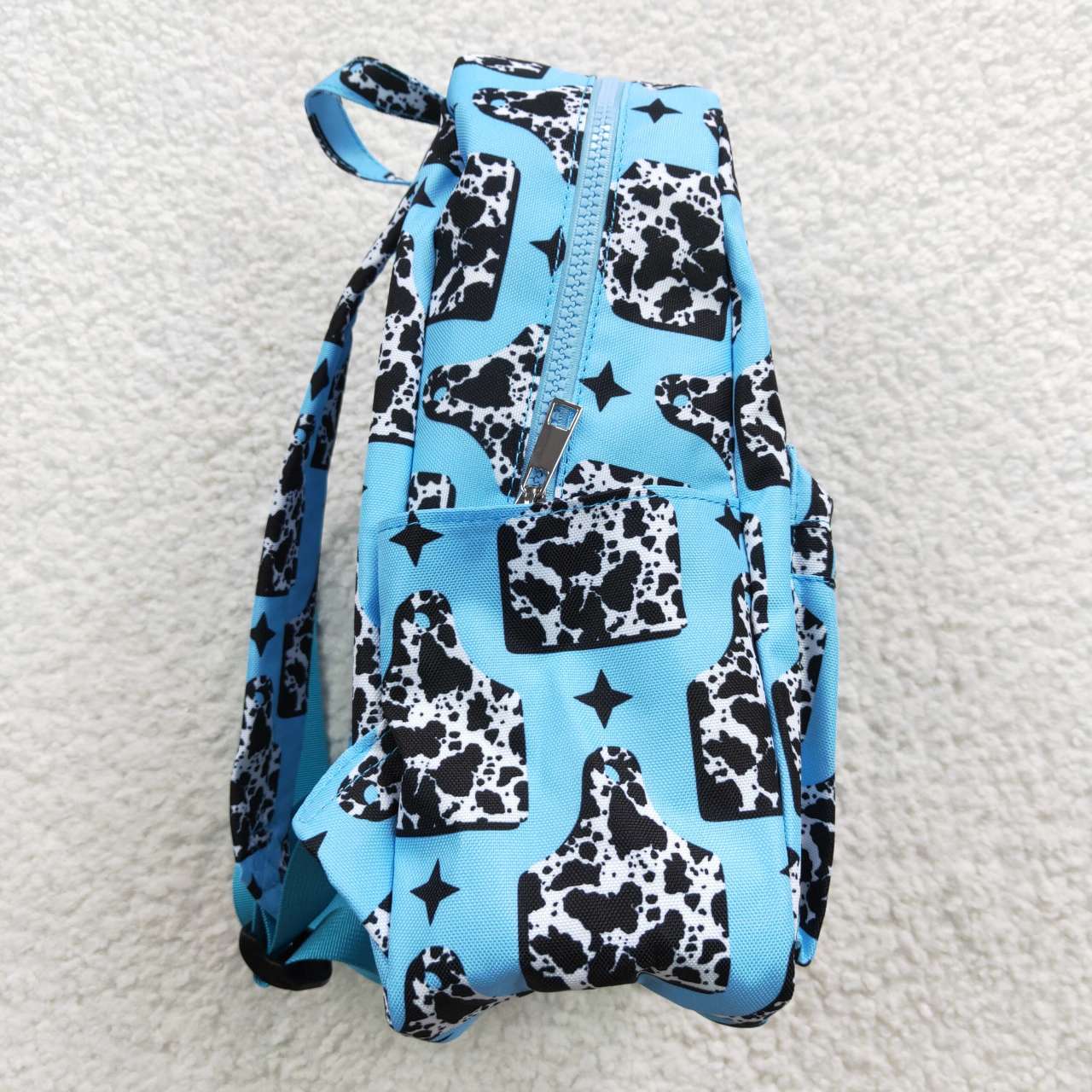 BA0056 Blue Western Print Little Bag Bagpack