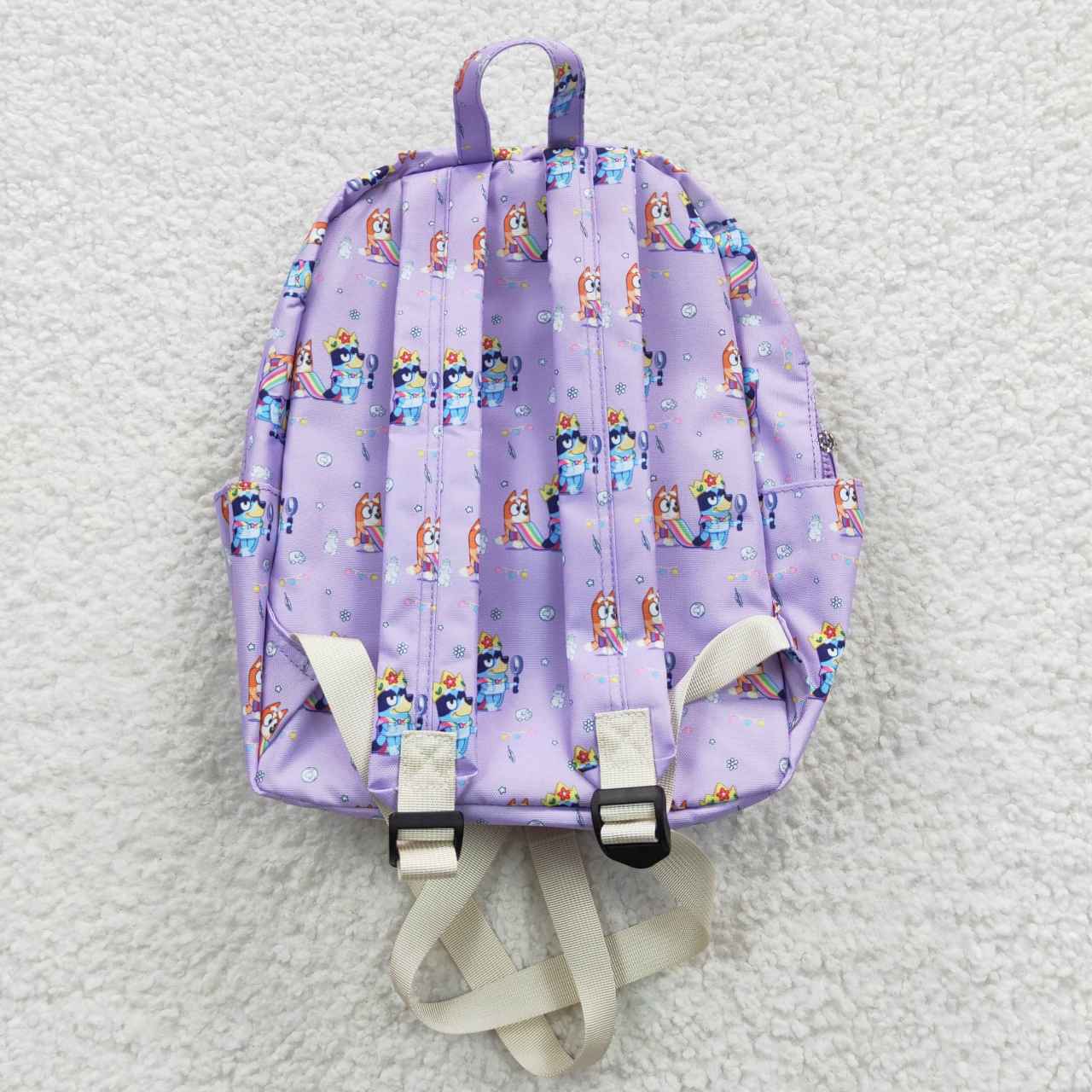 BA0058 Purple Blue Dog Cartoon Print Little Bag Bagpack