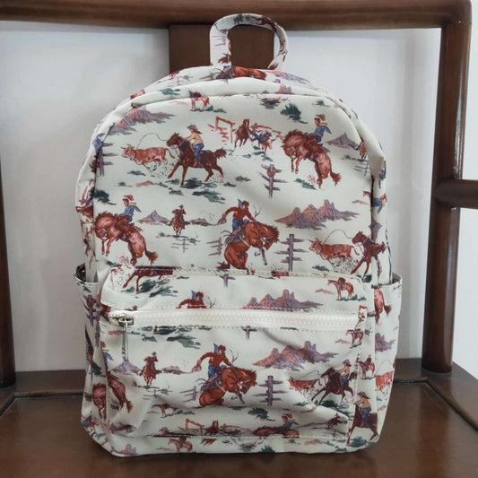 BA0059 Rodeo Cowboy Western Print Little Bag Bagpack