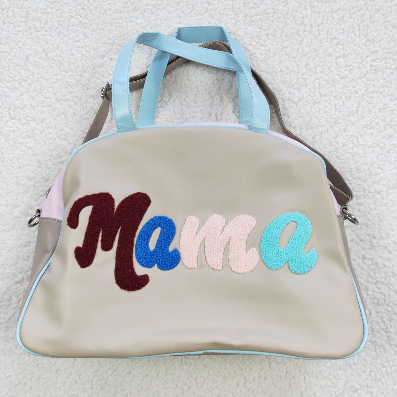 BA0065 Mama Blue Pink Little Bag Bagpack