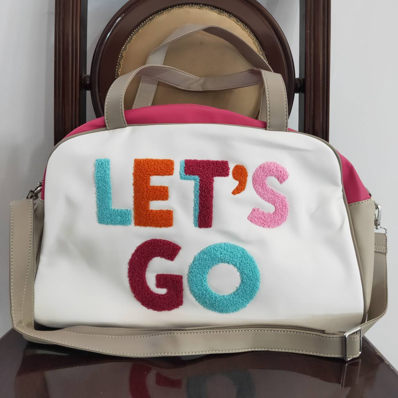 BA0066 Let's Go Blue Pink Little Bag Bagpack