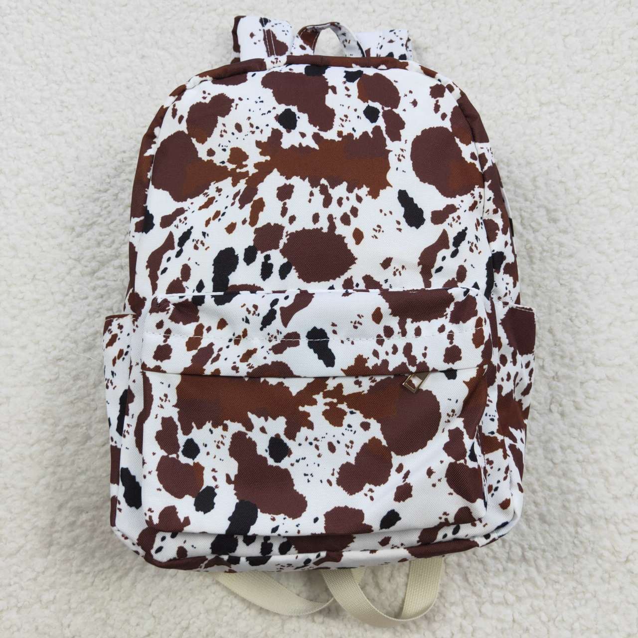 BA0073 Cow Print Brown Little Bag Bagpack