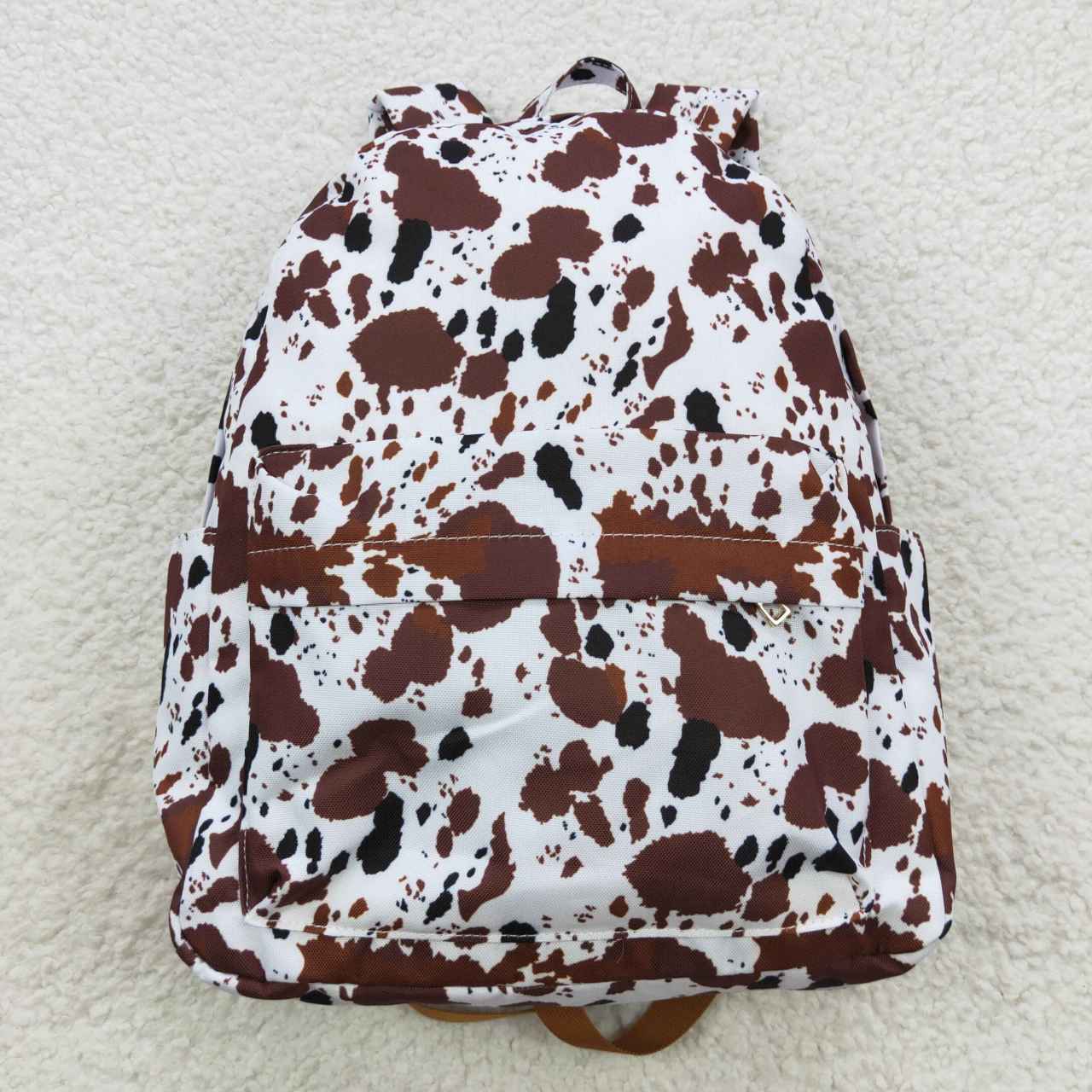 BA0073 Brown Cow  Print Little Bag Bagpack