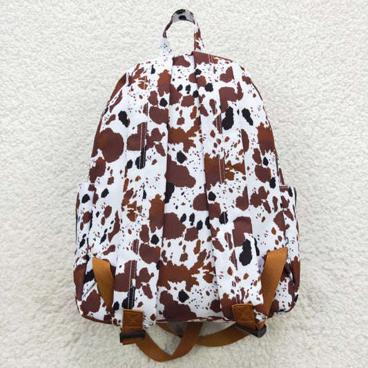 BA0073 Brown Cow  Print Little Bag Bagpack