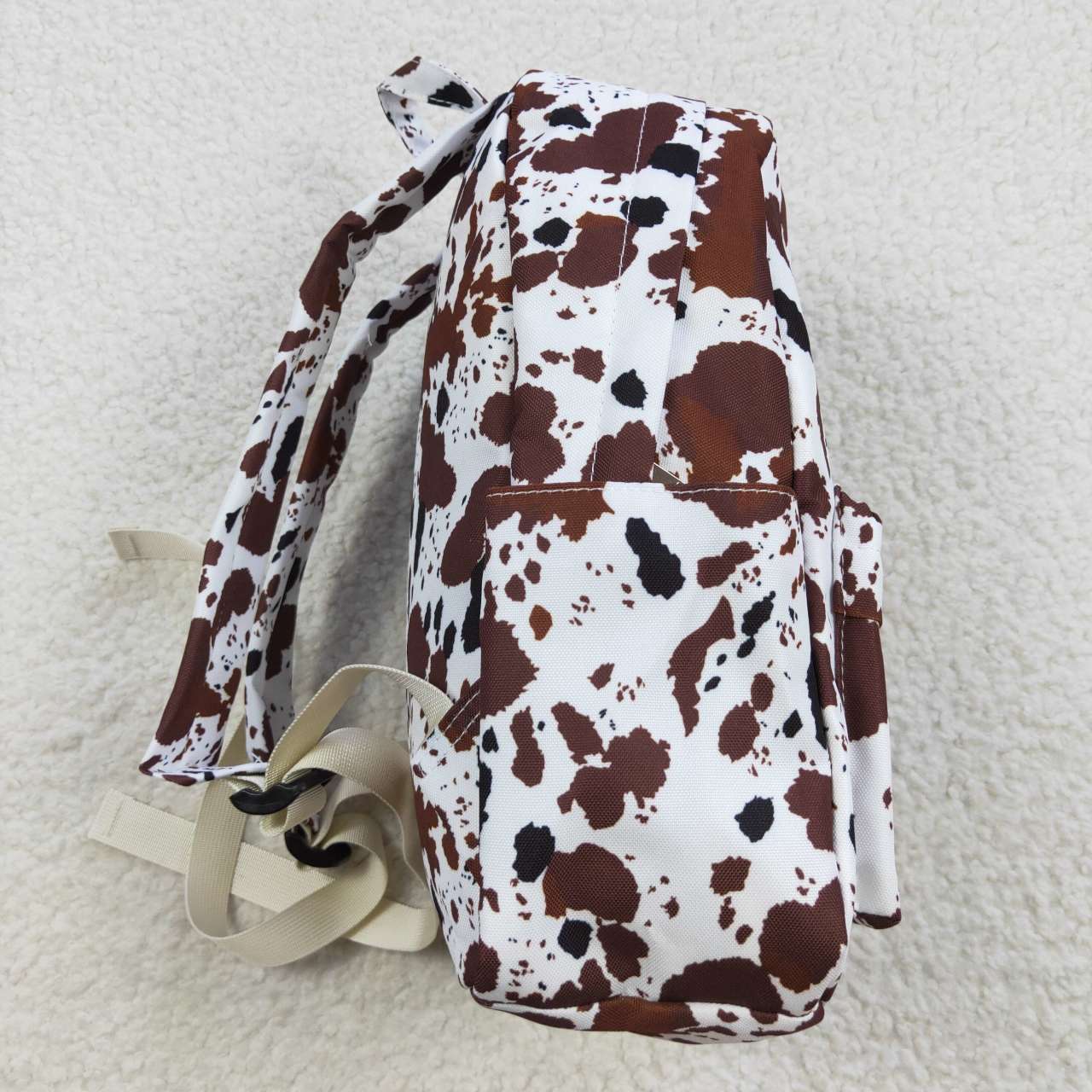 BA0073 Cow Print Brown Little Bag Bagpack