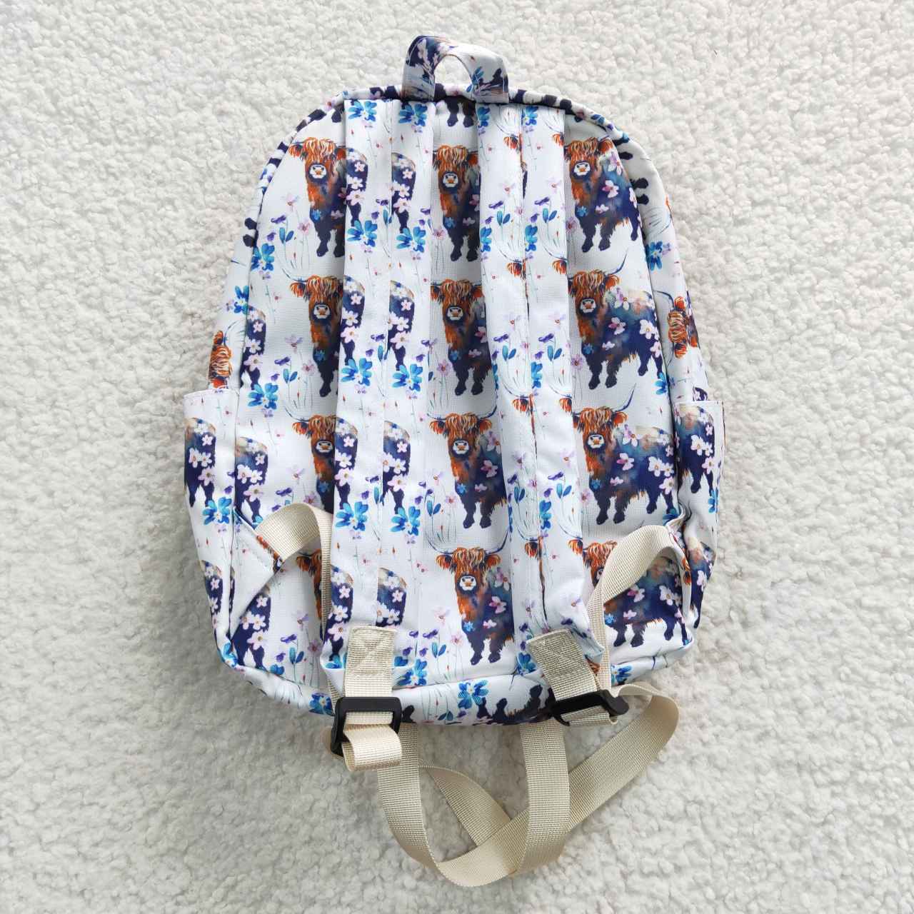 BA0078 Cow Howdy Western  Print Little Bag Bagpack