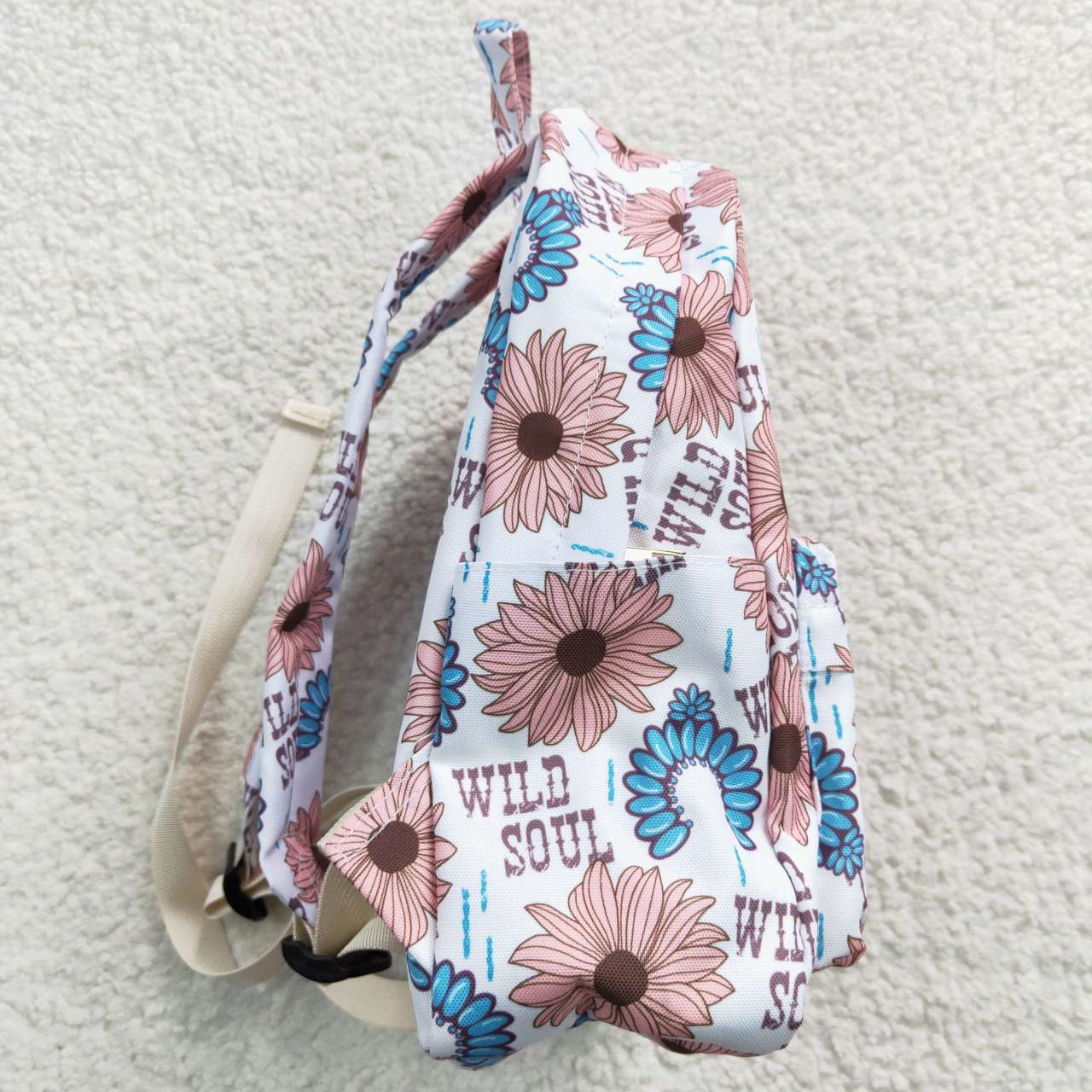 BA0080 Blue Sunflower Wild Soul Print Little Bag Bagpack