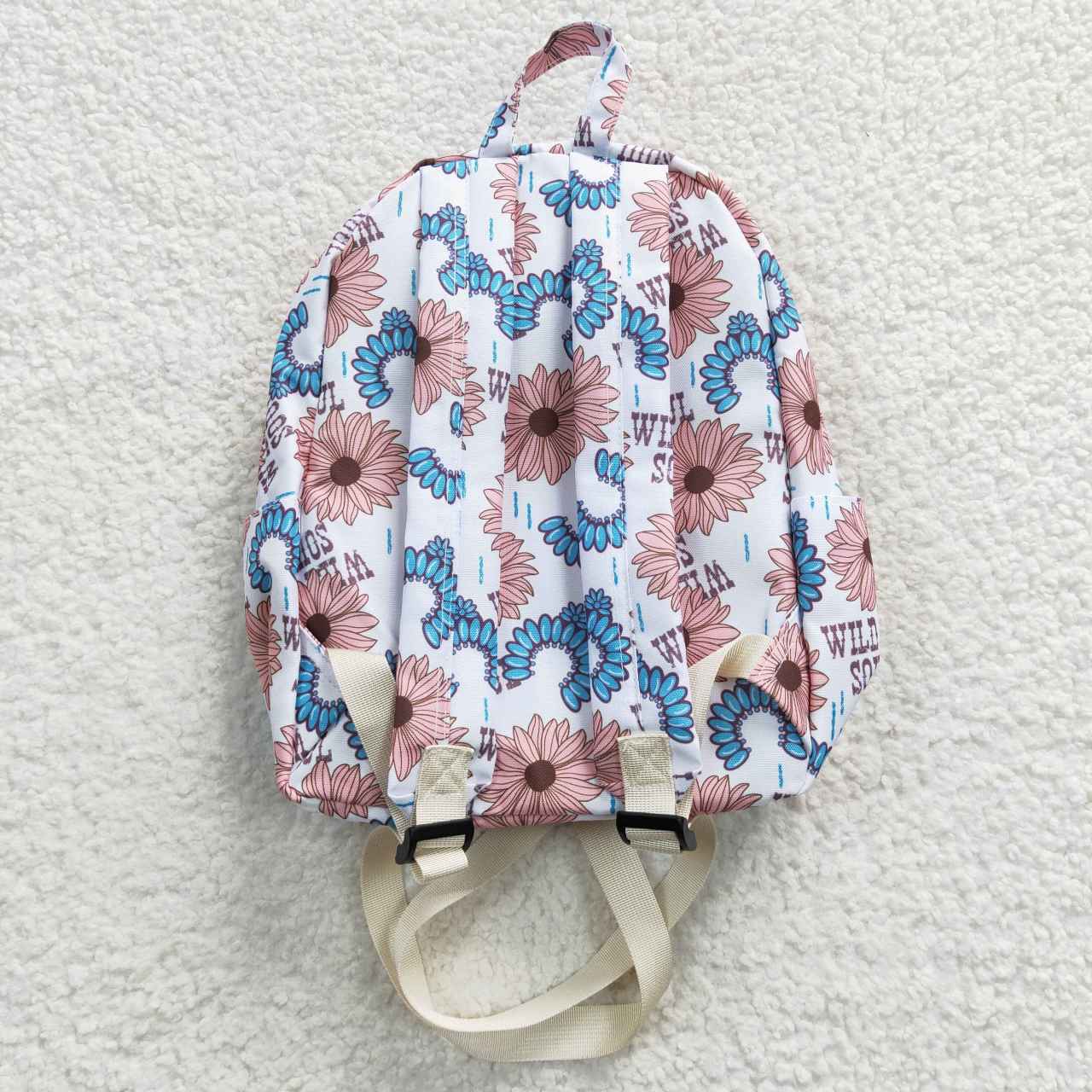 BA0080 Blue Sunflower Wild Soul Print Little Bag Bagpack