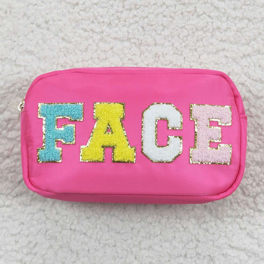 BA0094 Pink Face Print Lunchboxes Food Bag Bagpack