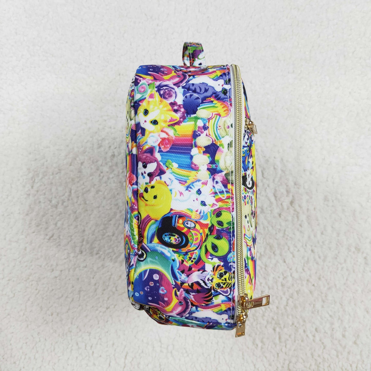 BA0096 RTS cartoon lisa frank Purple lunch bag lunch box bag