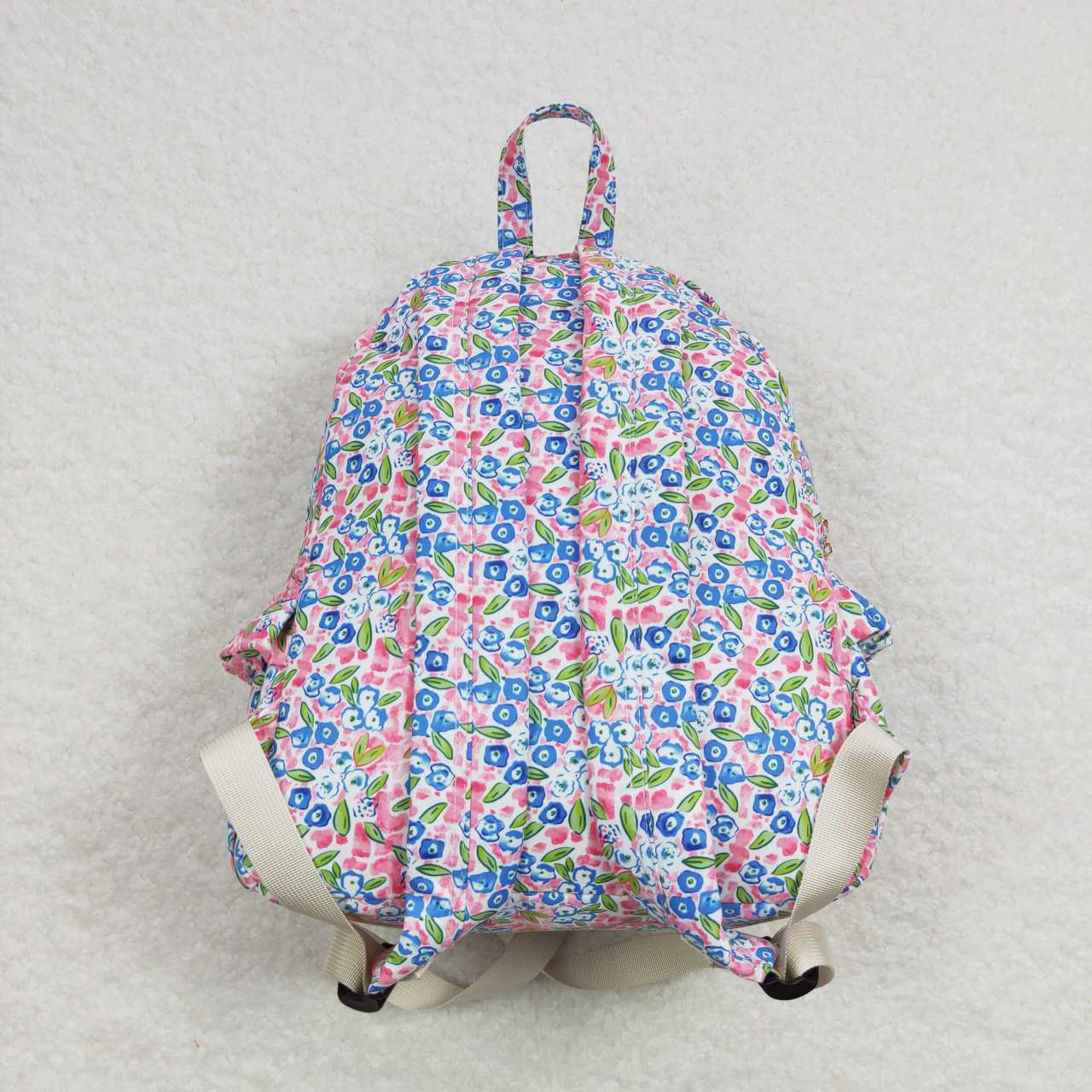 BA0098  Blue Pink Print Little Bag Bagpack