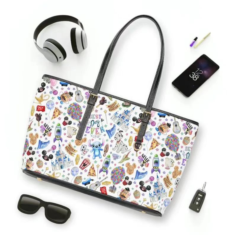 BA0111 Purple M Cartoon Print Little Bag Bagpack