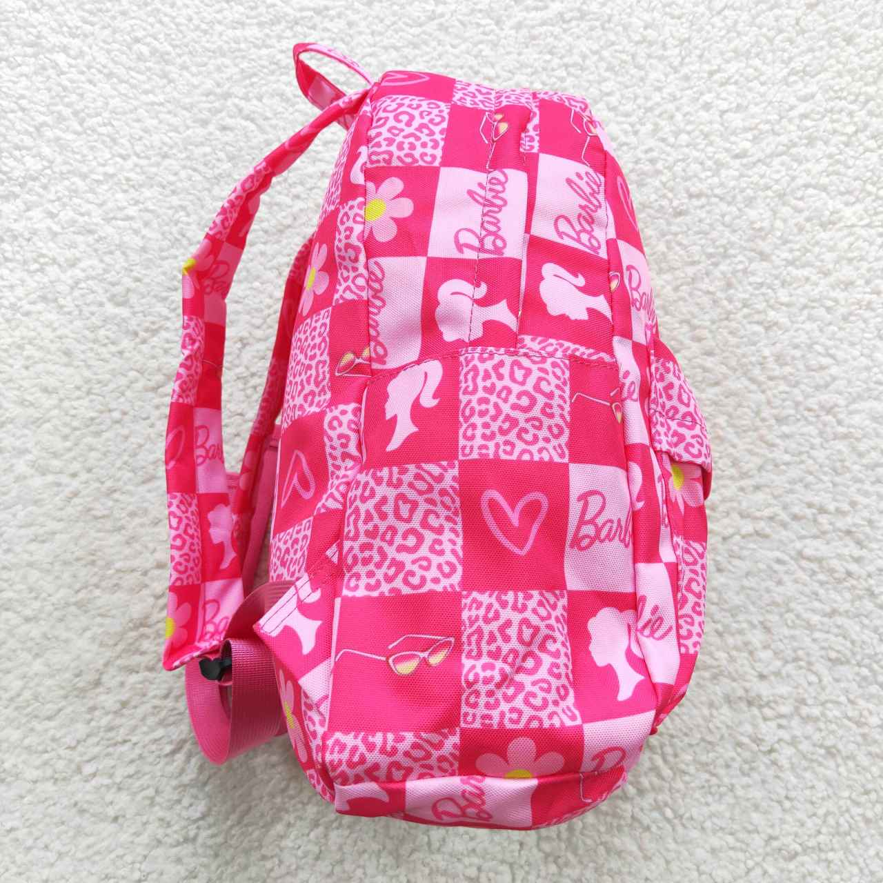 BA0113 Pink B Cartoon Print Little Bag Bagpack