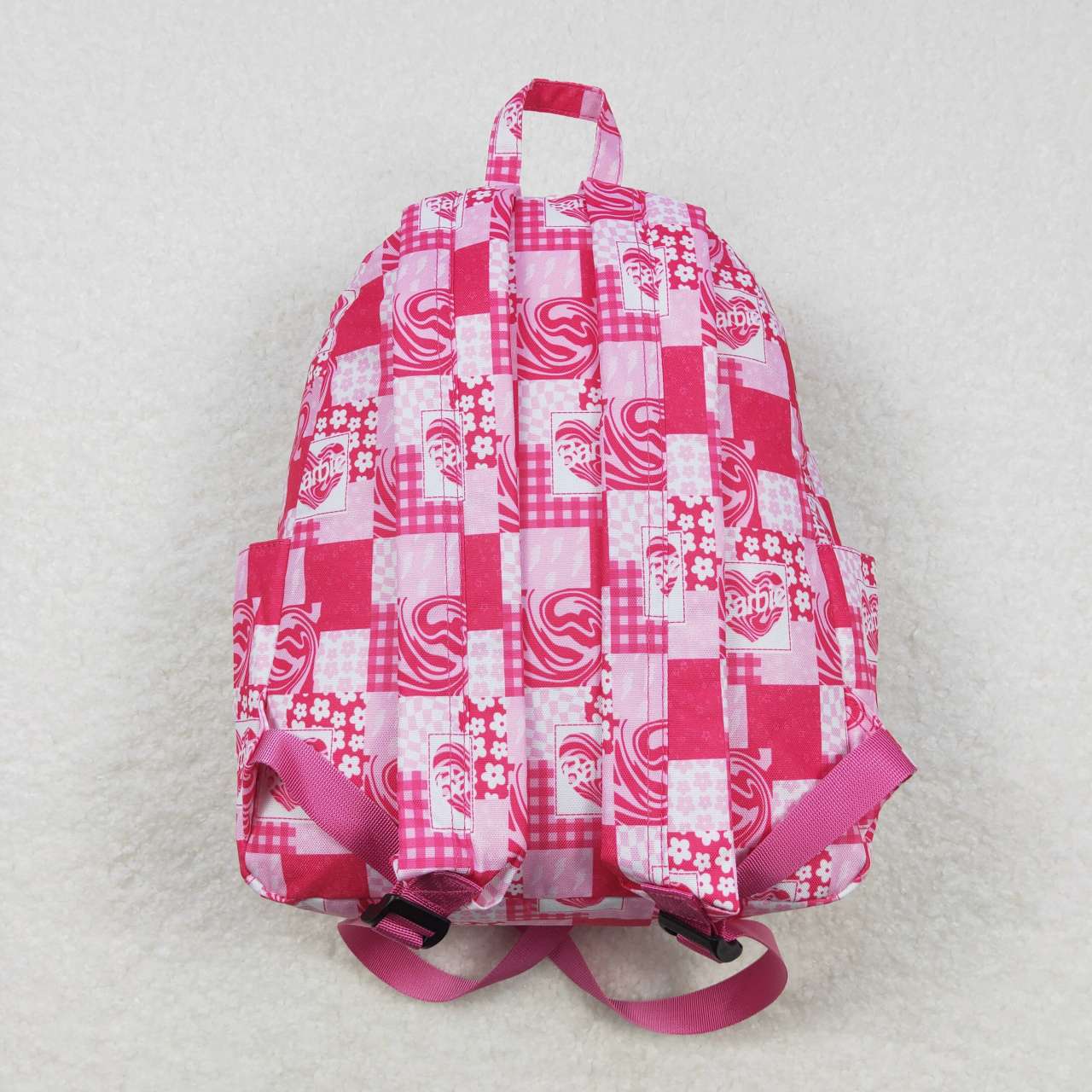 BA0114 Pink B Cartoon Print Little Bag Bagpack