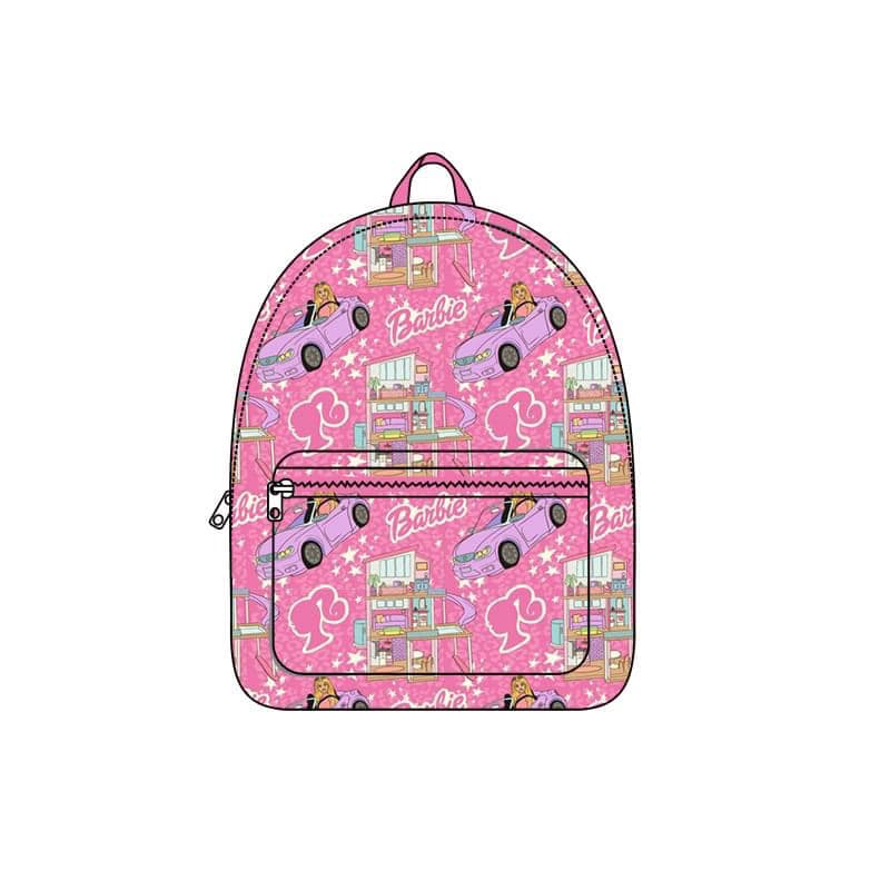 Preorder BA0115 Pink B Cartoon Print Little Bag Bagpack