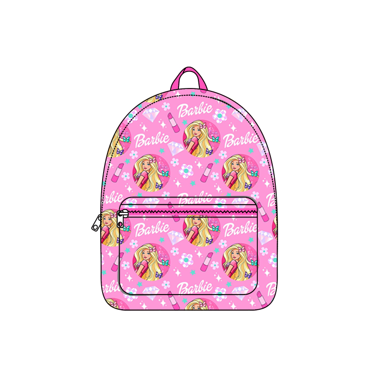 Preorder BA0117  Pink B Cartoon Print Little Bag Bagpack