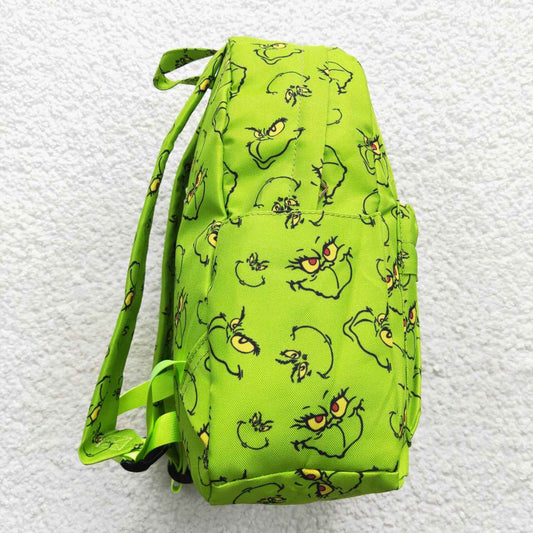 BA0119 Christmas Green Cartoon Print Little Bag Bagpack