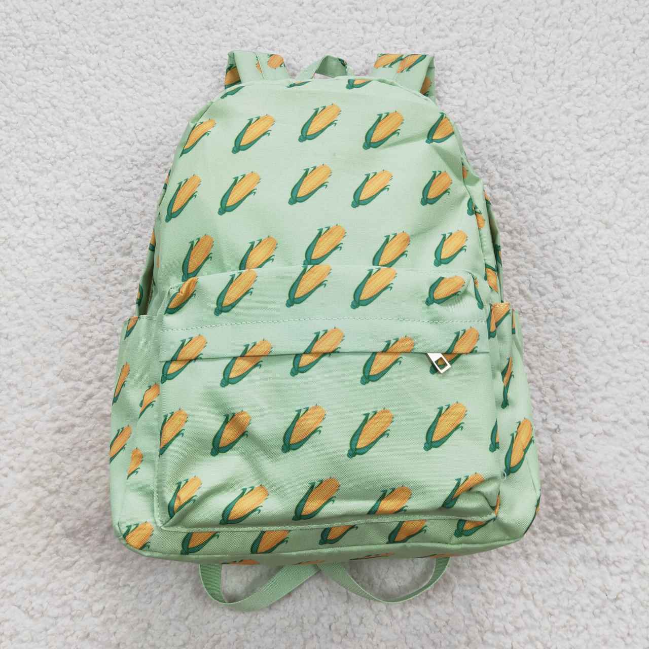 BA0120 Green Yellow Corn Print Little Bag Bagpack