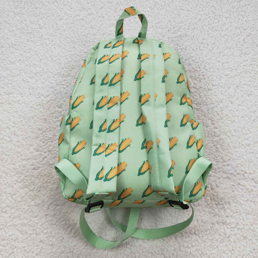 BA0120 Green Yellow Corn Print Little Bag Bagpack