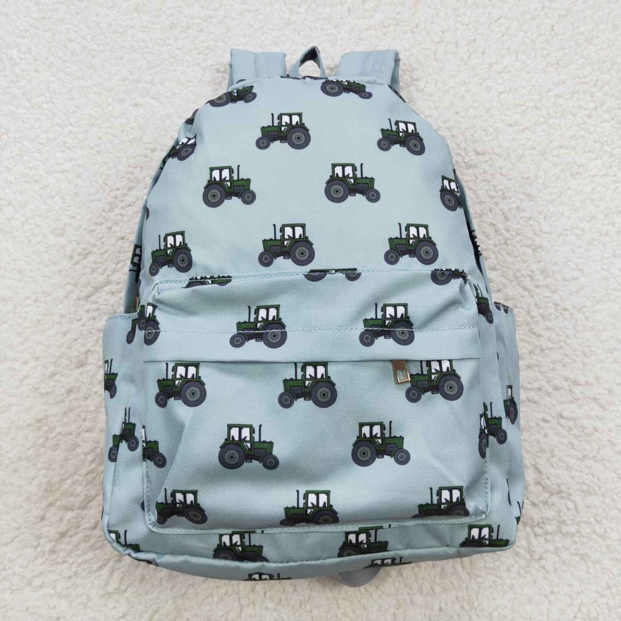 BA0121 Blue Truck Print Little Bag Bagpack