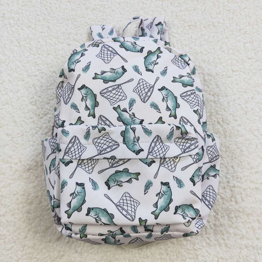 BA0123 Fishing  Print Little Bag Bagpack