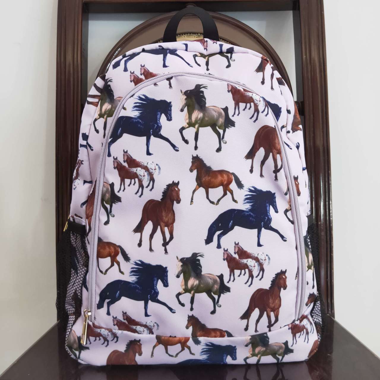 BA0124 Horse Cartoon  Print Little Bag Bagpack