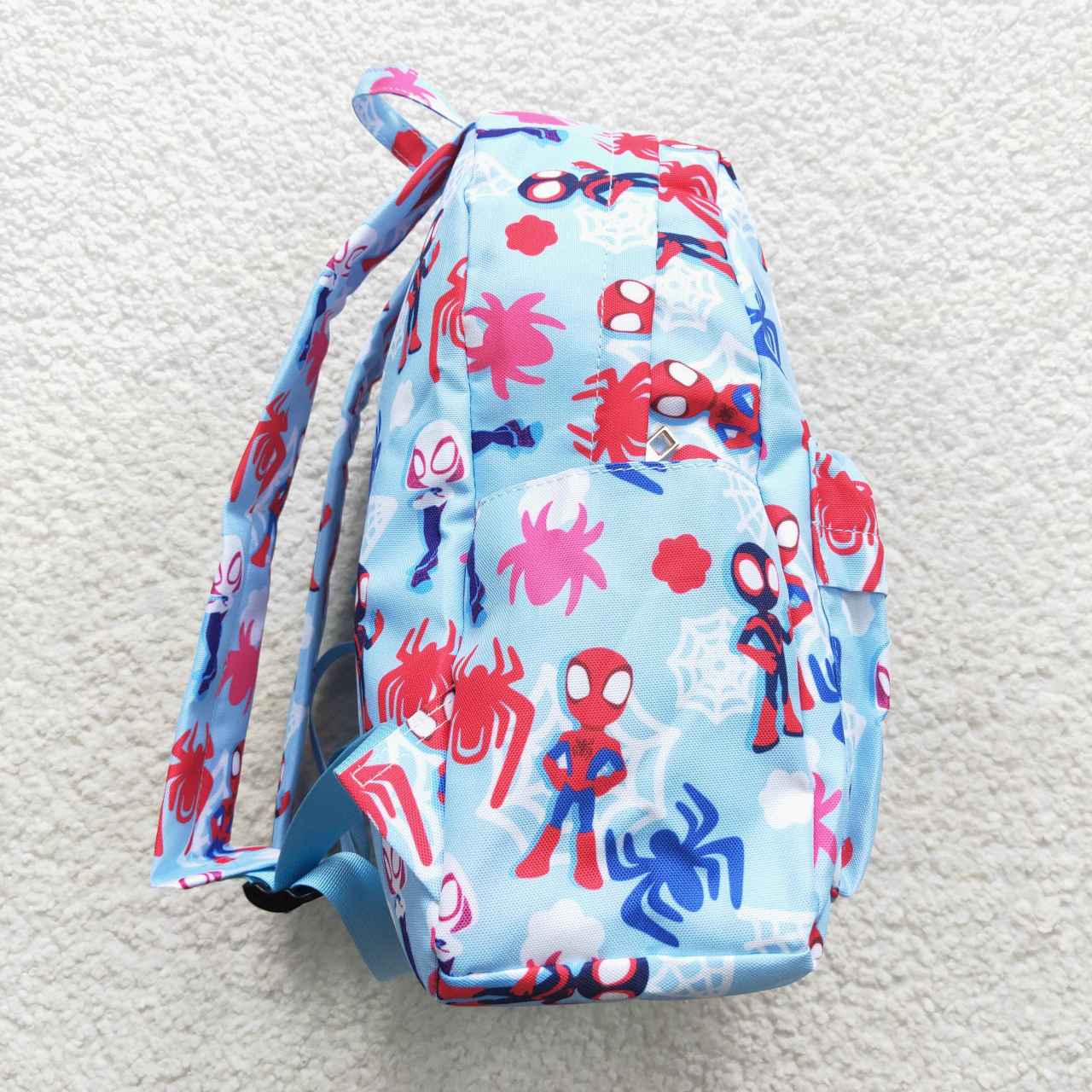 BA0127  Blue Red Spider Cartoon Print Little Bag Bagpack