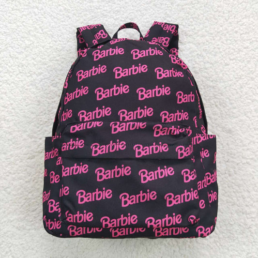 BA0137  Pink B Cartoon Print Little Bag Bagpack