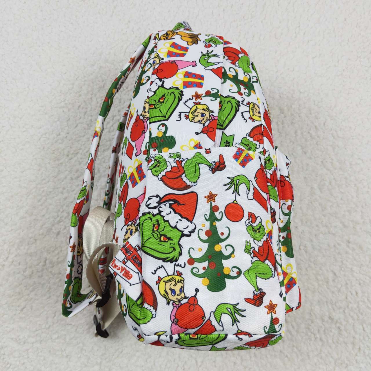 Christmas Red Green Cartoon Print Little Bag Bagpack