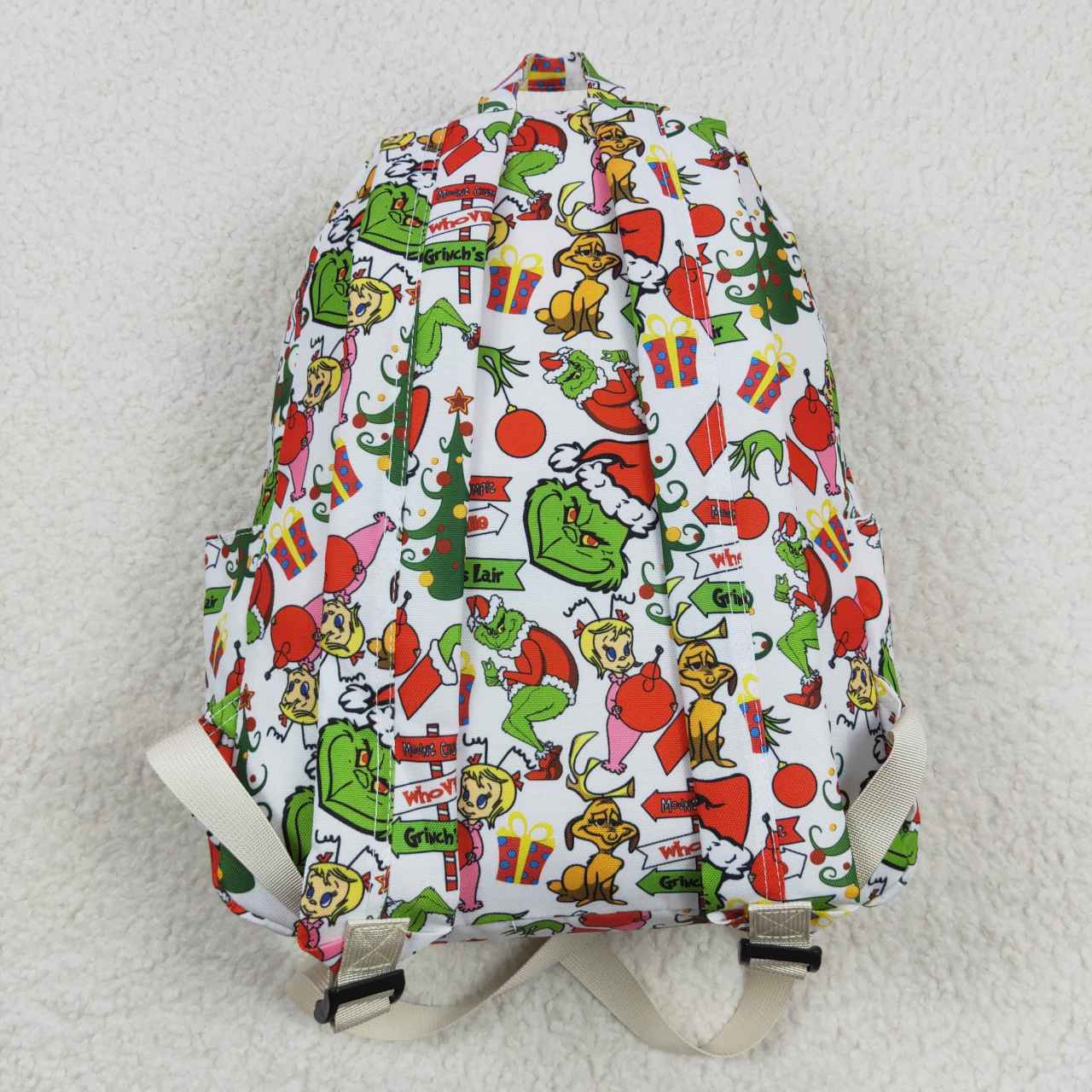 Christmas Red Green Cartoon Print Little Bag Bagpack