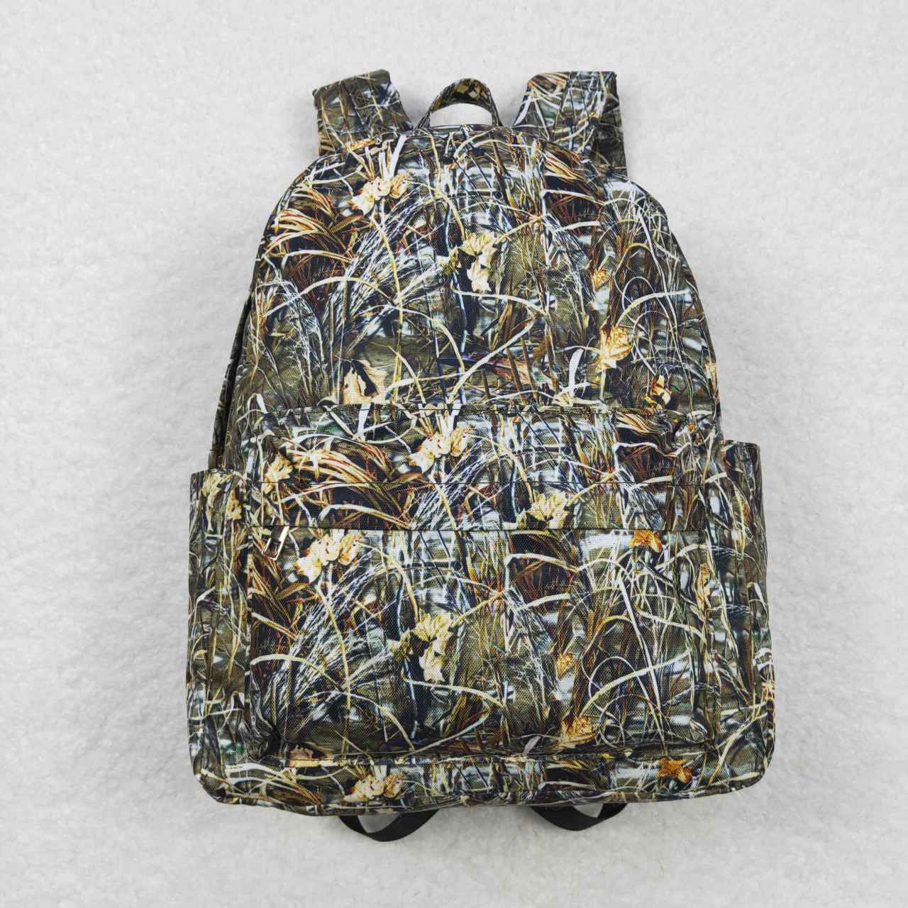 BA0139  Camo leaves Green   Print Little Bag Bagpack