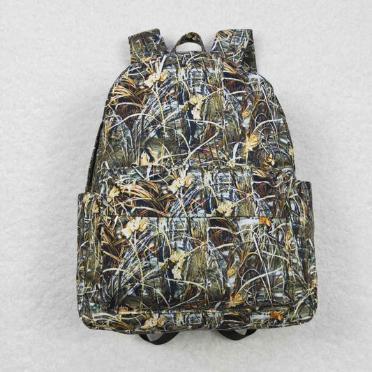 BA0139  Camo leaves Green   Print Little Bag Bagpack