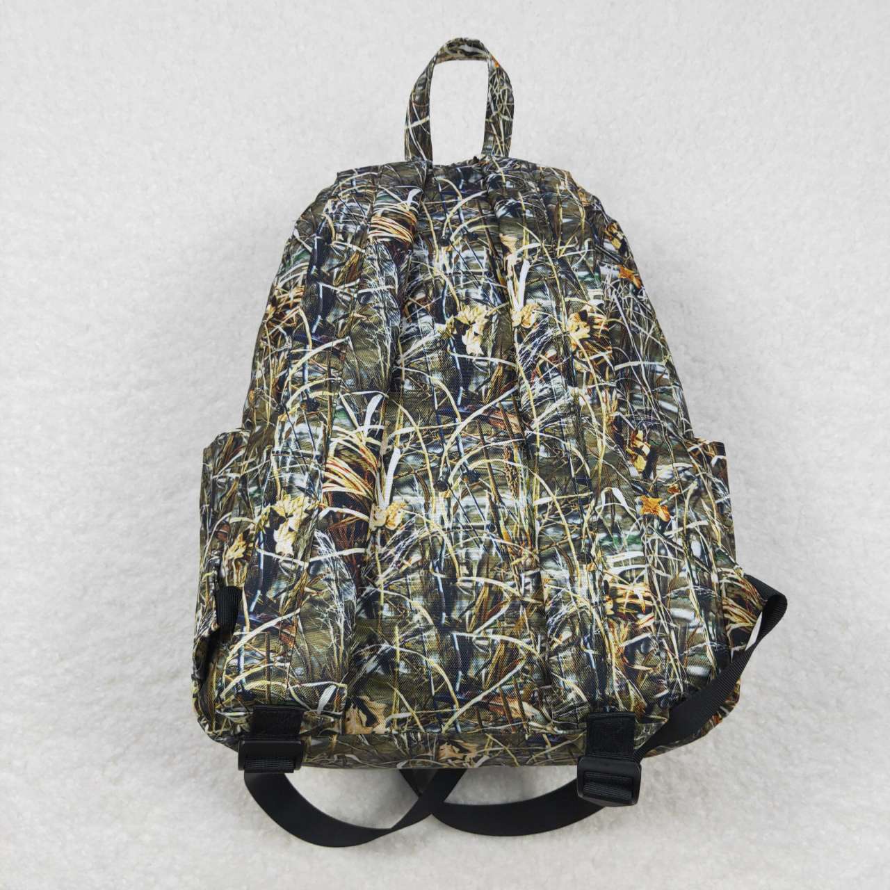 BA0139  Camo leaves Green   Print Little Bag Bagpack