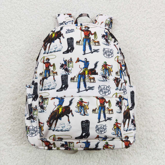 BA0142 Rodeo Green Print Little Bag Bagpack