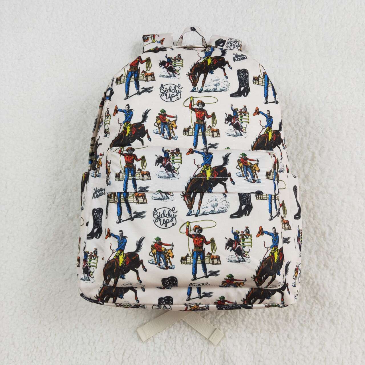 BA0142 Riding Cowboy beige backpack High quality