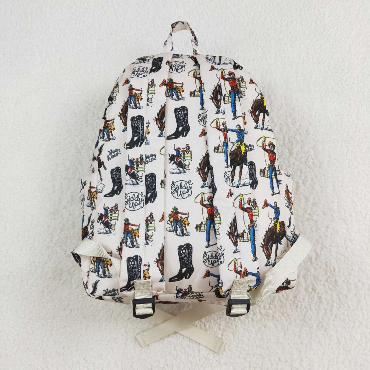 BA0142 Riding Cowboy beige backpack High quality