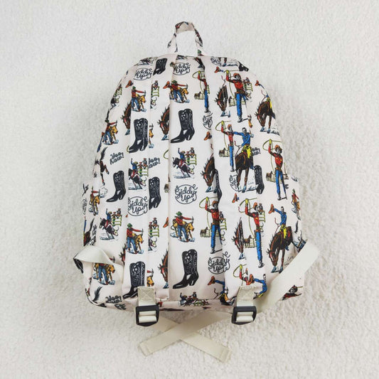 BA0142 Riding Cowboy beige backpack High quality