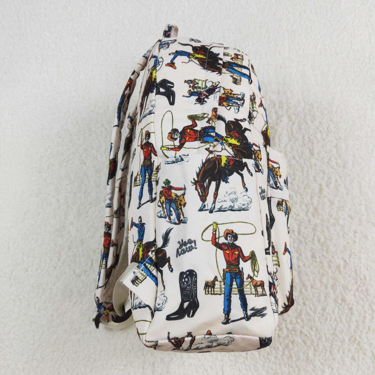 BA0142 Riding Cowboy beige backpack High quality