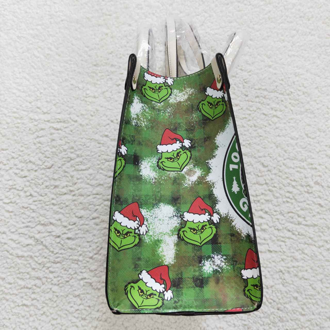 BA0145 Christmas Red Green Cartoon Print Little Bag Bagpack