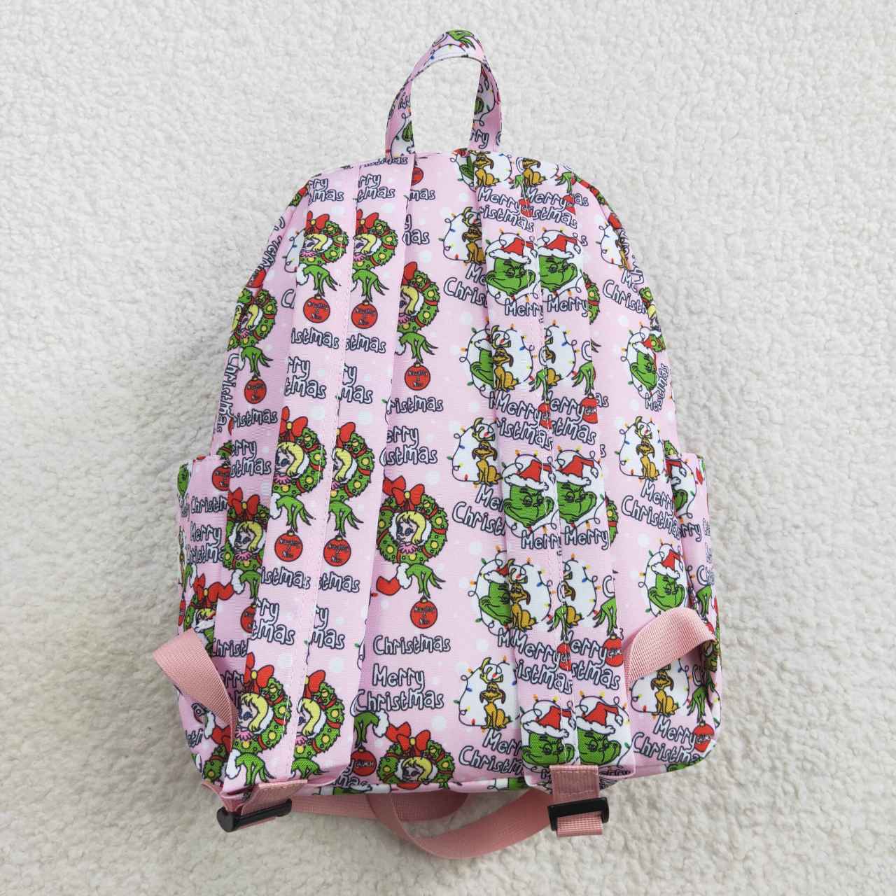 BA0148 Christmas Pink Green Cartoon Print Little Bag Bagpack