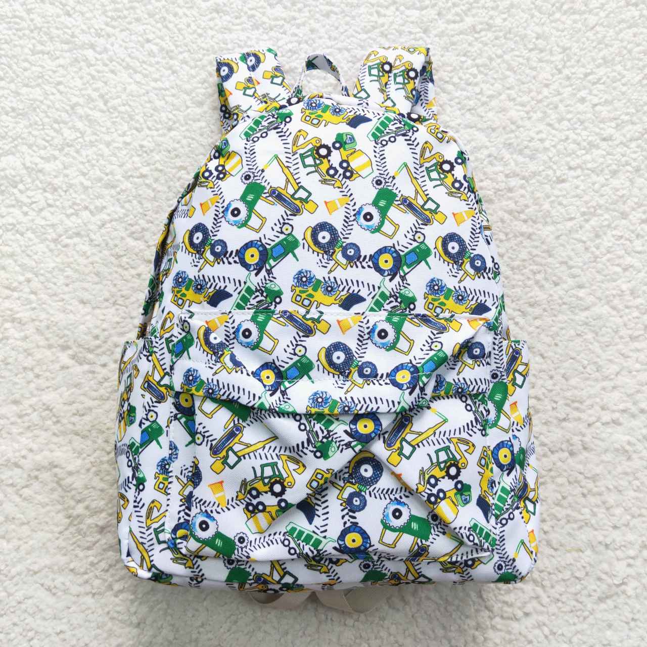 BA0149 Green Truck Print Little Bag Bagpack